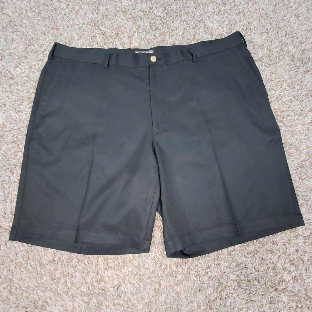 Peter Millar Salem Performanc Shorts Mens 40 Black Crown Sport Golf Chino 8"